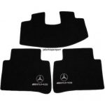 Karpet Mercedes Benz GLE-Class W166 400 Tahun 2018 Bahan Beludru Super Warna Hitam Logo Bintang AMG - 2 Baris