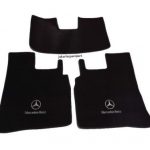 Karpet Mercedes Benz S-Class W221 Tahun 2008 Bahan Beludru Super Warna Hitam Logo Bintang Tulisan Mercedes Benz - Sampai Bagasi