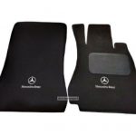 Karpet Mercedes Benz S-Class W221 Bahan Beludru Premium Warna Hitam Logo Bintang Tulisan Mercedes Benz - 2 Baris