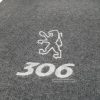 Karpet Peugeot 306 Bahan Beludru Super Warna Abu-Abu Logo Singa 306