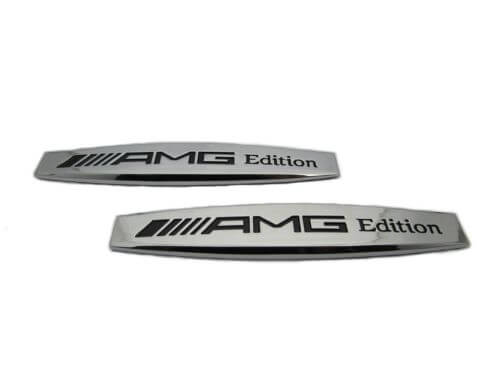 Emblem Samping AMG Edition Bahan Stainless Ukuran 10x1.8cm Sepasang