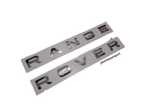 Emblem Tulisan Range Rover Warna Chrome