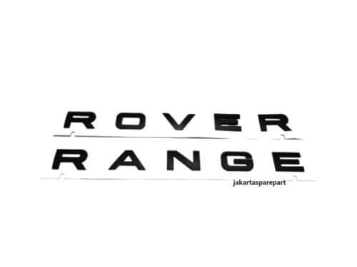 Emblem Tulisan Range Rover Warna Matte Black